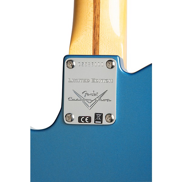 Fender Custom Shop Custom Deluxe Telecaster NOS Limited-Edition Electric Guitar Aged Lake Placid Blue