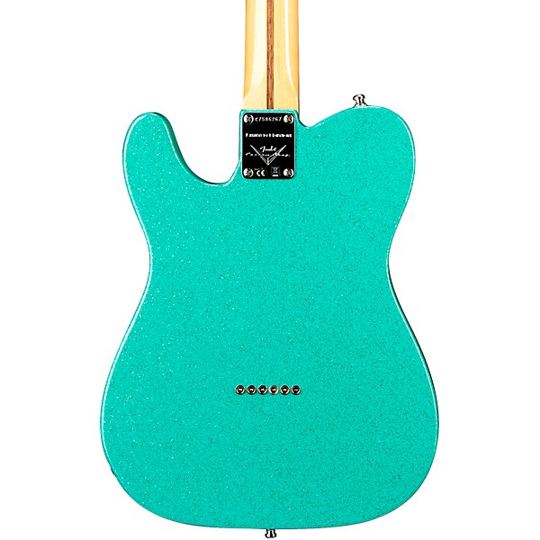 Fender Custom Shop Custom Deluxe Telecaster NOS Limited-Edition Electric Guitar Sea Foam Green Sparkle