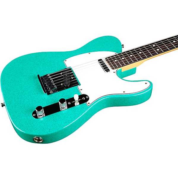 Fender Custom Shop Custom Deluxe Telecaster NOS Limited-Edition Electric Guitar Sea Foam Green Sparkle