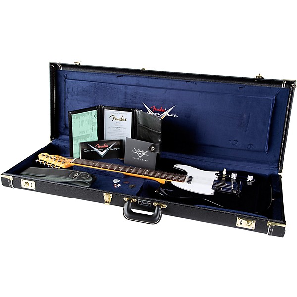 Fender Custom Shop Custom Deluxe Telecaster NOS Limited-Edition Electric Guitar Black Sparkle