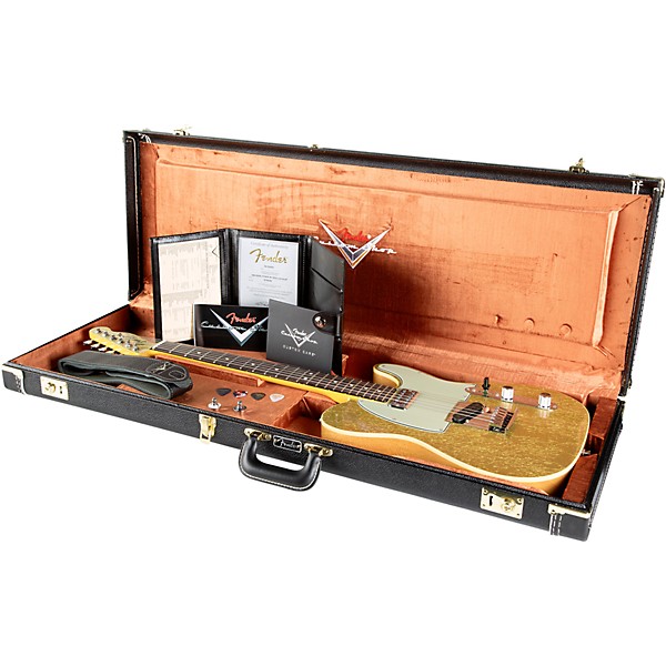 Fender Custom Shop Dual Stack HS Telecaster Deluxe Closet Classic Limited-Edition Electric Guitar Gold Sparkle Top w/ Tint...