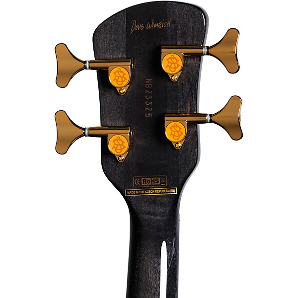 Spector Doug Wimbish Euro 4 Signature Electric Bass Guitar Black Gloss Stain