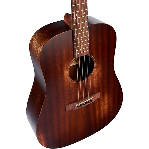 Open Box Martin 15 Style Streetmaster Dreadnought Acoustic-Electric Guitar Level 2 Dark Stressed Mahogany 197881354190