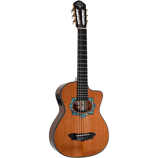 Oscar Schmidt OH30SCE Acoustic-Electric Requinto Natural