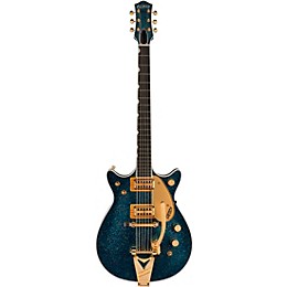 Open Box Gretsch Guitars Custom Shop G6128CS 62 Duo Jet NOS Electric Guitar Electric Guitar Level 2 Black Holo Flake 197881349431
