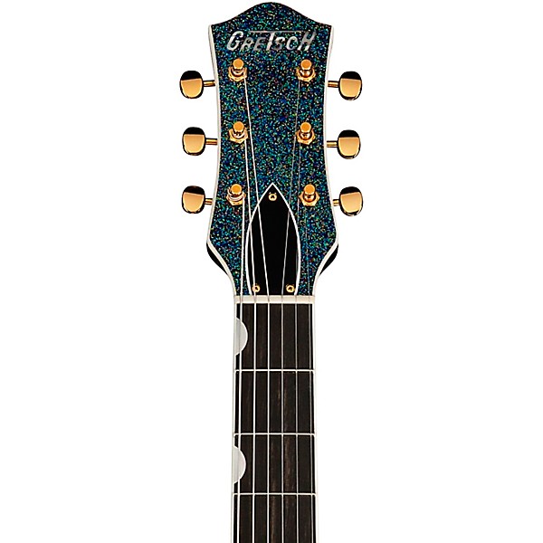 Open Box Gretsch Guitars Custom Shop G6128CS 62 Duo Jet NOS Electric Guitar Electric Guitar Level 2 Black Holo Flake 19788...