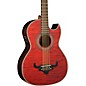 Oscar Schmidt OH32SEQ Acoustic-Electric Bajo Quinto Quilt Trans Red thumbnail