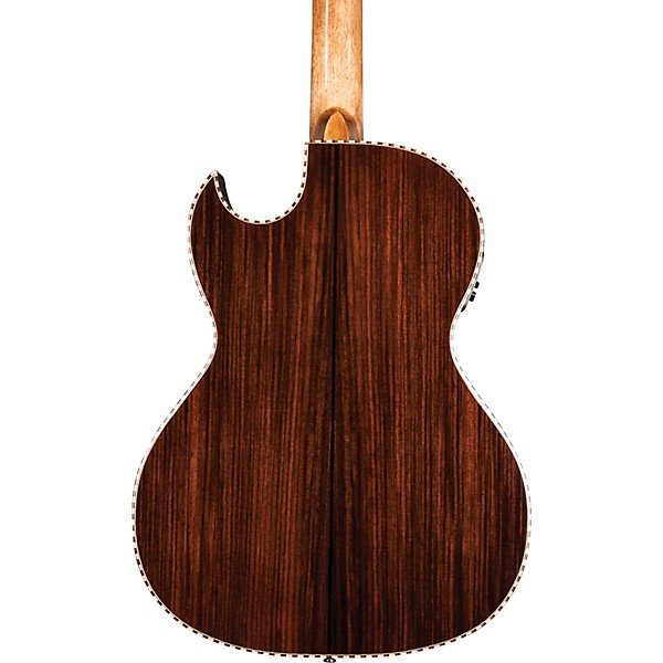 Oscar Schmidt OH32SEQ Acoustic-Electric Bajo Quinto Quilt Trans Black