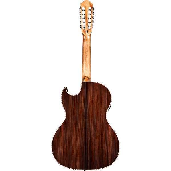 Oscar Schmidt OH32SEQ Acoustic-Electric Bajo Quinto Quilt Trans Black