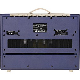 VOX VOX AC15 Custom 15W 1x12 Limited-Edition Tube Guitar Combo Amp w/ KORG Pitchblack X Pedal Tuner Blue/Cream