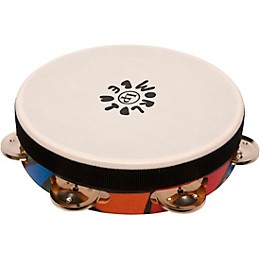 LP World Beat Tambourine (Single Row with head) 8 in.