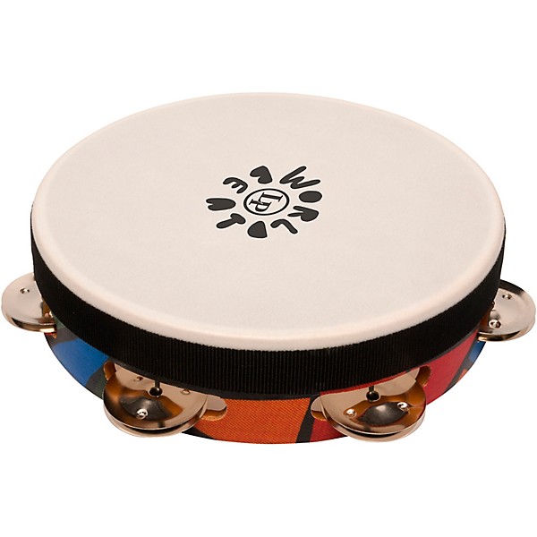 LP World Beat Tambourine (Single Row with head) 8 in.