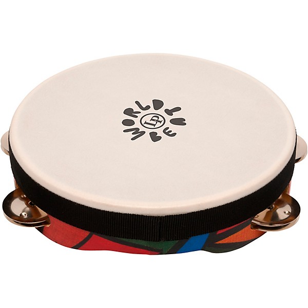 LP World Beat Tambourine (Single Row with head) 8 in.