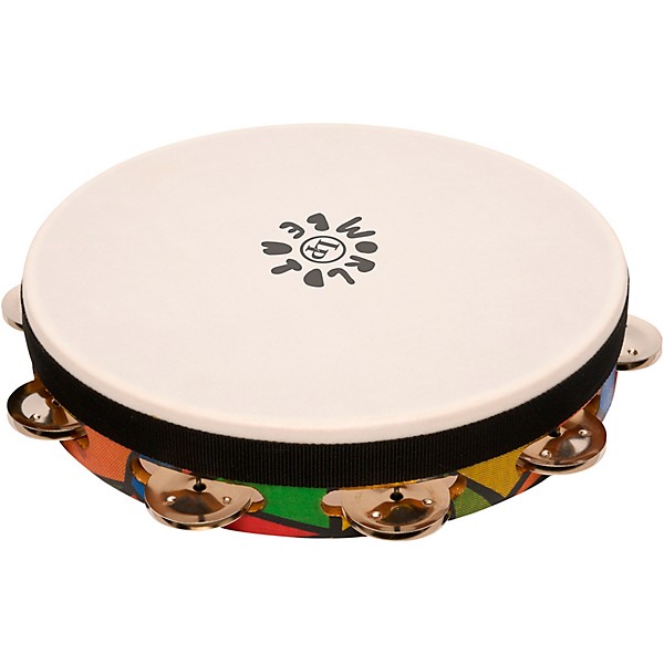 LP World Beat Tambourine (Single Row with head) 10 in.