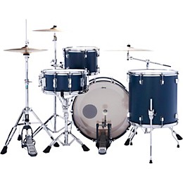 Ludwig Heritage Cherry 3-Piece Fab Shell Pack with 22" Bass Drum Resolute Blue