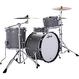 Ludwig Heritage Cherry 3-Piece Fab Shell Pack With 22" Bass Drum Silver Dust