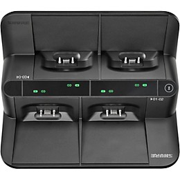 Shure Networked Dock - 4 Bay - Gooseneck