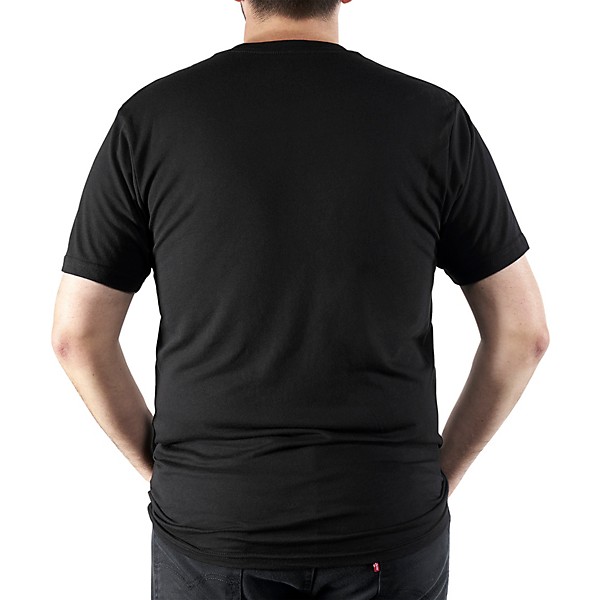 Martin Martin Black T-shirt with Oahu Logo Print Large Black