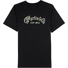Martin Martin Black T-shirt with Oahu Logo Print XX Large Black