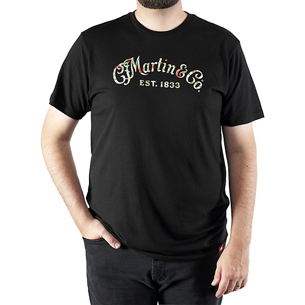 Martin Martin Black T-shirt with Oahu Logo Print XX Large Black