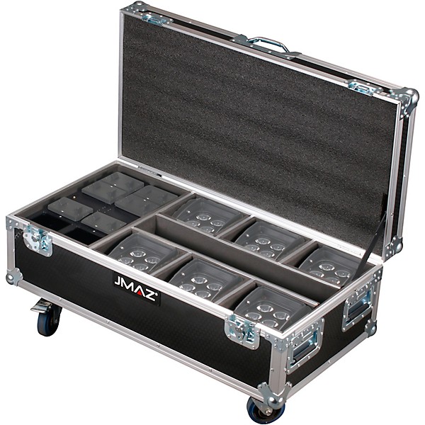 JMAZ Lighting MAD PAR RB Charge Road Case