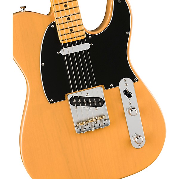 Fender American Professional Classic Telecaster Maple Fingerboard Electric Guitar Butterscotch Blonde