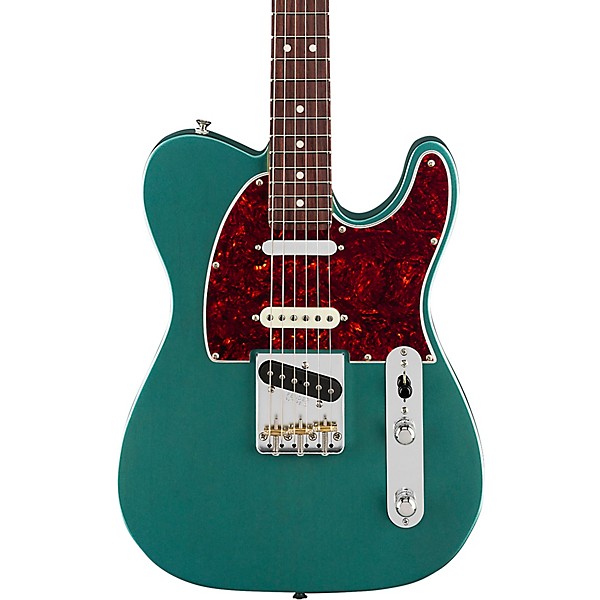 Fender American Professional Classic Telecaster SSS Rosewood Fingerboard Electric Guitar Faded Sherwood Green Metallic