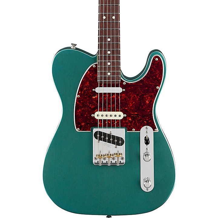 Fender American Pro Telecaster SSS Rosewood Guitar Green Metallic