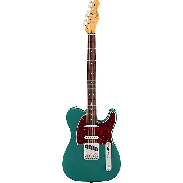 Fender American Professional Classic Telecaster SSS Rosewood Fingerboard Electric Guitar Faded Sherwood Green Metallic