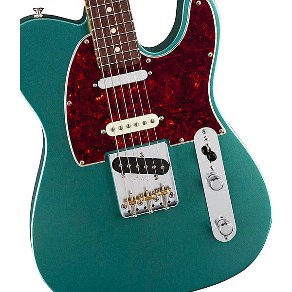 Fender American Professional Classic Telecaster SSS Rosewood Fingerboard Electric Guitar Faded Sherwood Green Metallic