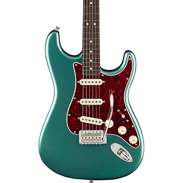 Fender American Professional Classic Stratocaster Rosewood Fingerboard Electric Guitar Faded Sherwood Green Metallic