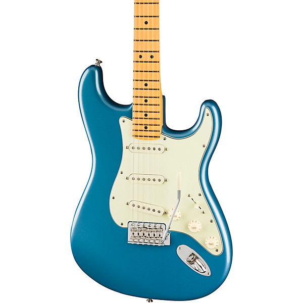 Fender American Professional Classic Stratocaster Maple Fingerboard Electric Guitar Faded Lake Placid Blue