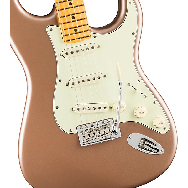 Fender American Professional Classic Stratocaster Maple Fingerboard Electric Guitar Faded Firemist Gold