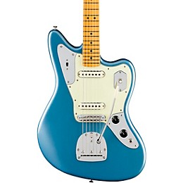 Fender American Professional Classic Jaguar Maple Fingerboard Electric Guitar Faded Lake Placid Blue