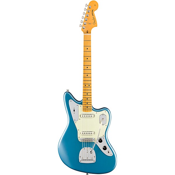 Fender American Professional Classic Jaguar Maple Fingerboard Electric Guitar Faded Lake Placid Blue