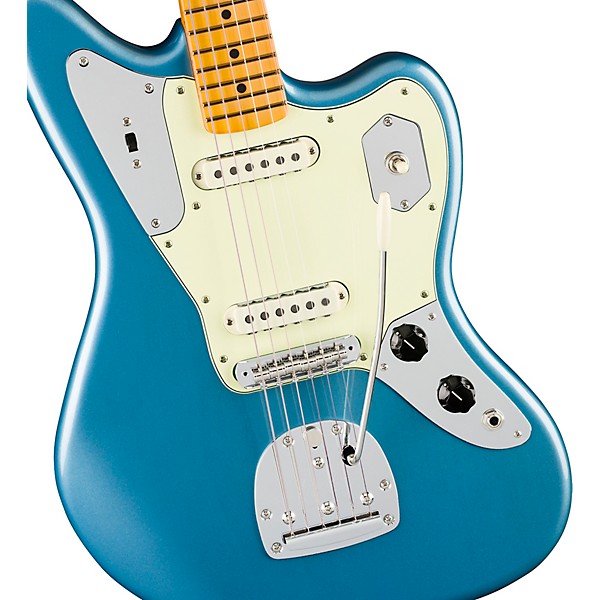 Fender American Professional Classic Jaguar Maple Fingerboard Electric Guitar Faded Lake Placid Blue