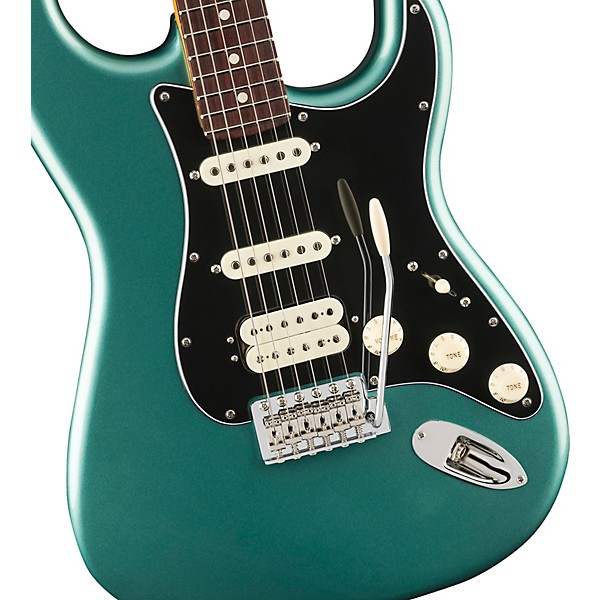 Fender American Professional Classic Stratocaster HSS Rosewood Fingerboard Electric Guitar Faded Sherwood Green Metallic