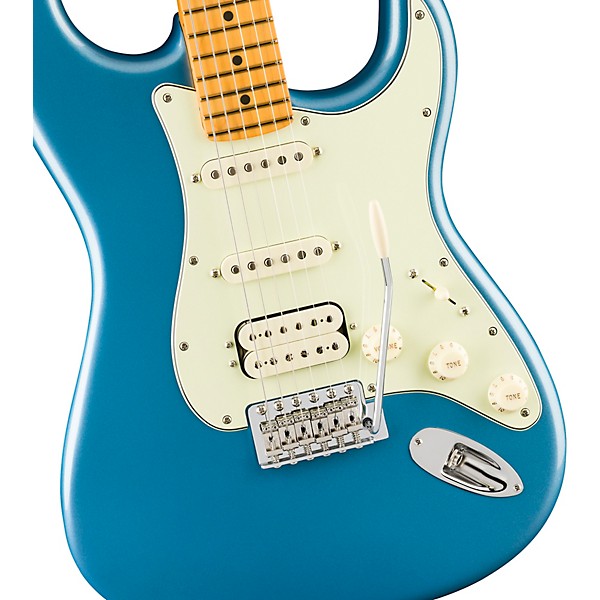 Fender American Professional Classic Stratocaster HSS Maple Fingerboard Electric Guitar Faded Lake Placid Blue