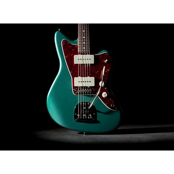 Fender American Professional Classic Jazzmaster Rosewood Fingerboard Electric Guitar Faded Sherwood Green Metallic