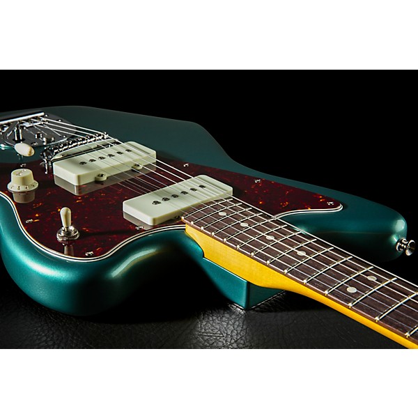 Fender American Professional Classic Jazzmaster Rosewood Fingerboard Electric Guitar Faded Sherwood Green Metallic