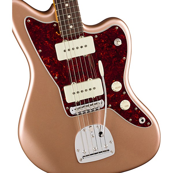 Fender American Professional Classic Jazzmaster Rosewood Fingerboard Electric Guitar Faded Firemist Gold