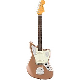 Fender American Professional Classic Jaguar Rosewood Fingerboard Electric Guitar Faded Firemist Gold
