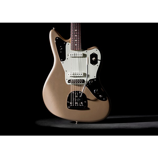 Fender American Professional Classic Jaguar Rosewood Fingerboard Electric Guitar Faded Firemist Gold
