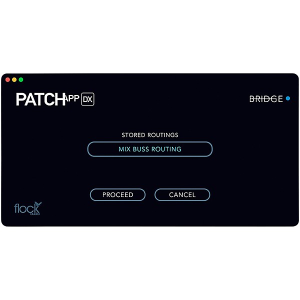Flock Audio Audio Patch App DX Hardware Management Software