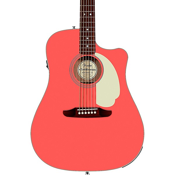 Fender California Standard Redondo CE Acoustic-Electric Guitar Fiesta Red