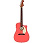 Fender California Standard Redondo CE Acoustic-Electric Guitar Fiesta Red