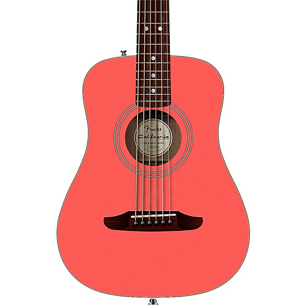 Fender California Standard Redondo Mini Acoustic Guitar Fiesta Red