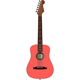Fender California Standard Redondo Mini Acoustic Guitar Fiesta Red