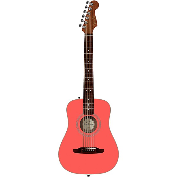 Fender California Standard Redondo Mini Acoustic Guitar Fiesta Red