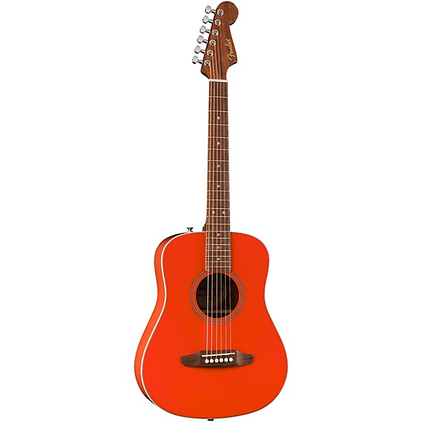 Fender California Standard Redondo Mini Acoustic Guitar Fiesta Red